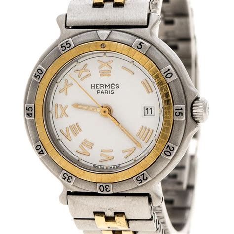 hermes captain nemo|Hermes White Stainless Steel And Gold Tone Captain Nemo .